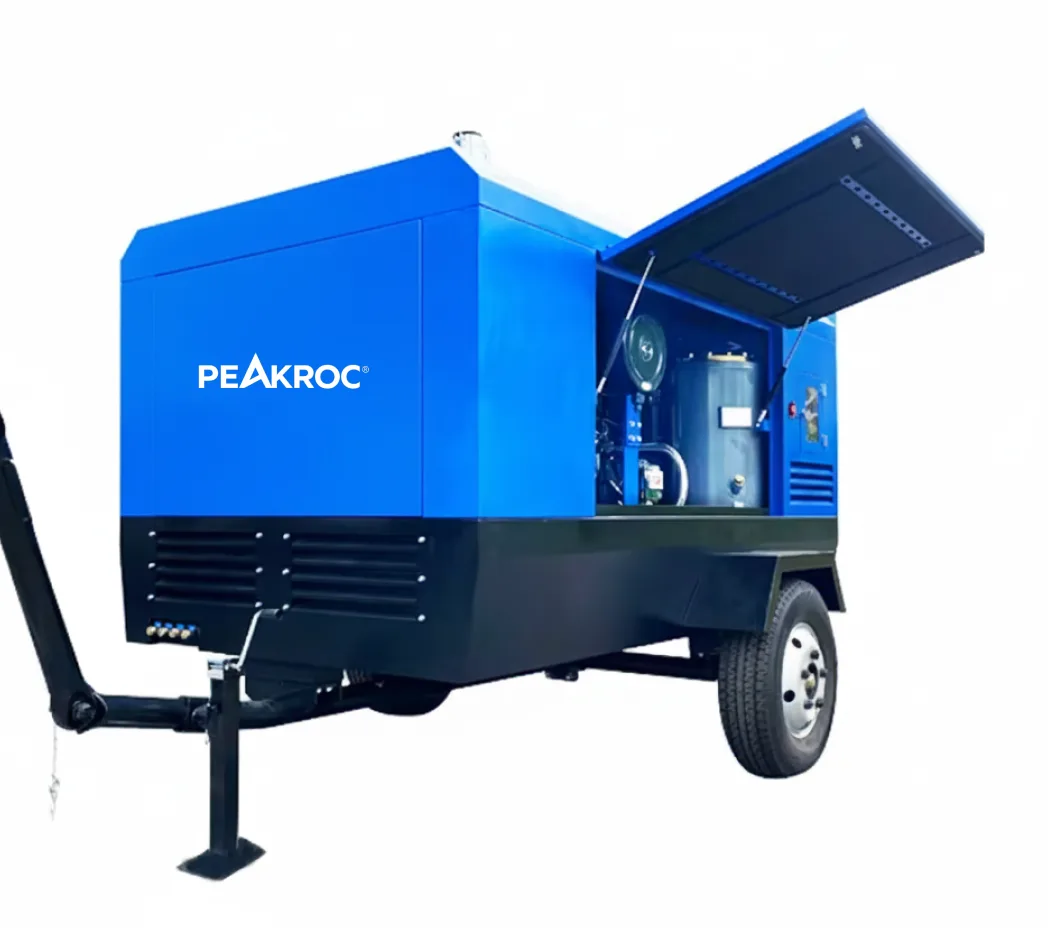 10 m³/min 13 bar Portable Diesel Air Compressor for Drilling and Sandblasting