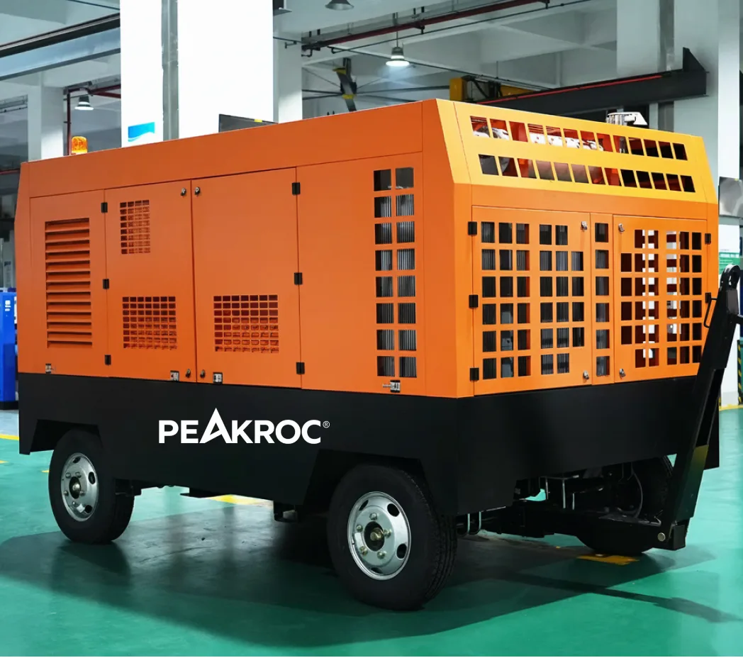 11 m³/min 10 bar Portable Diesel Air Compressor for Drilling and Mining