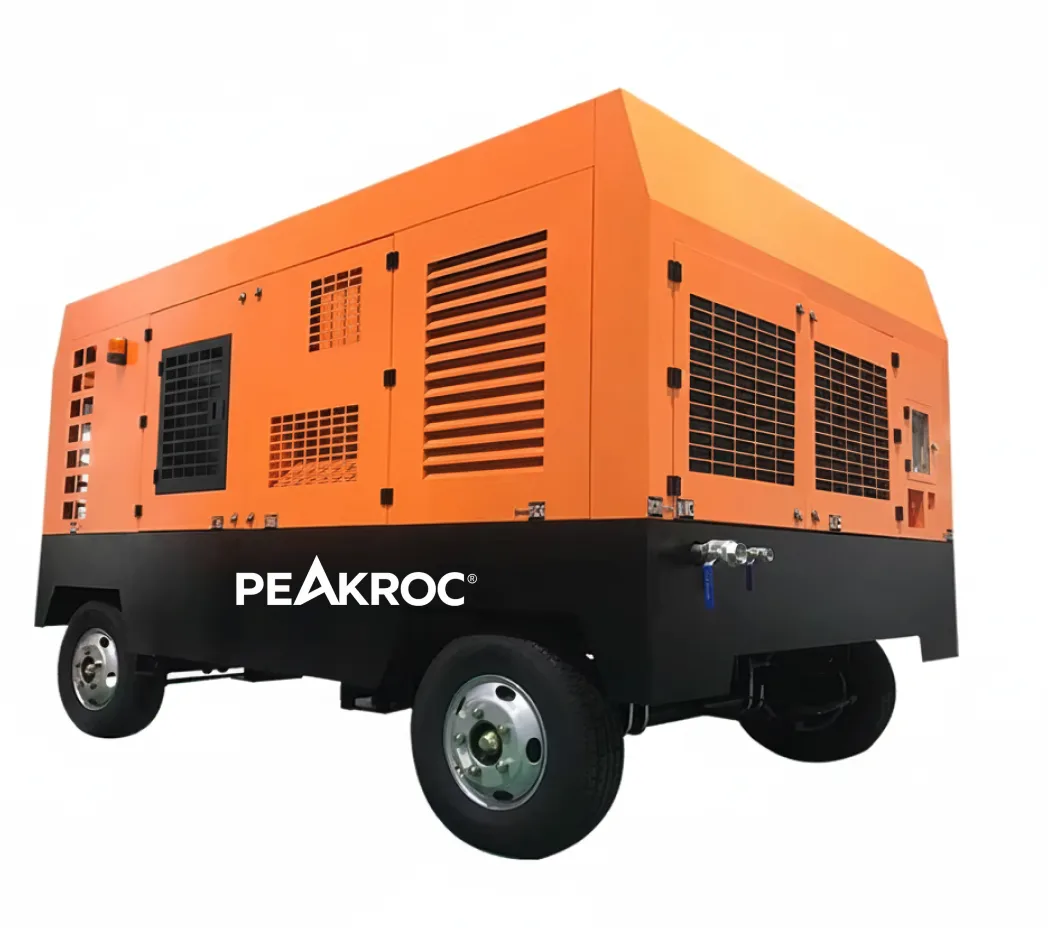 11 m³/min 10 bar Portable Diesel Air Compressor for Drilling and Mining