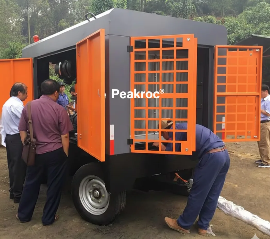16 m³/min 10 bar Portable Diesel Air Compressor for Mining-Borehole Drilling