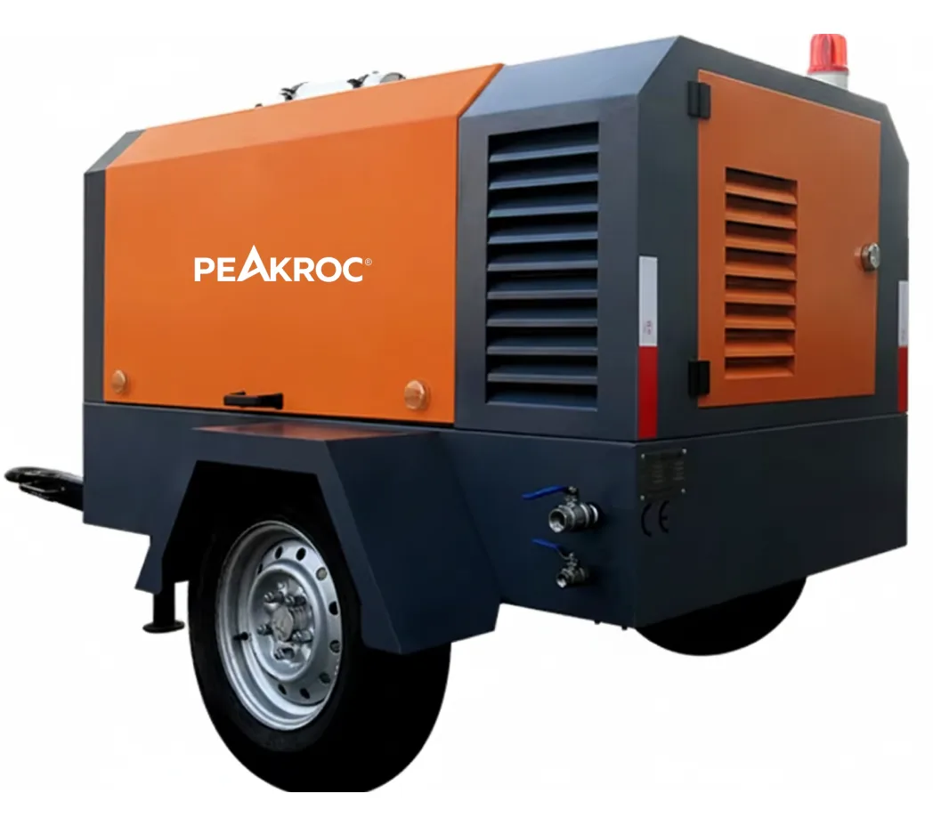 17 m³/min 8 bar Portable Diesel Air Compressor for Drilling Mining Sandblasting