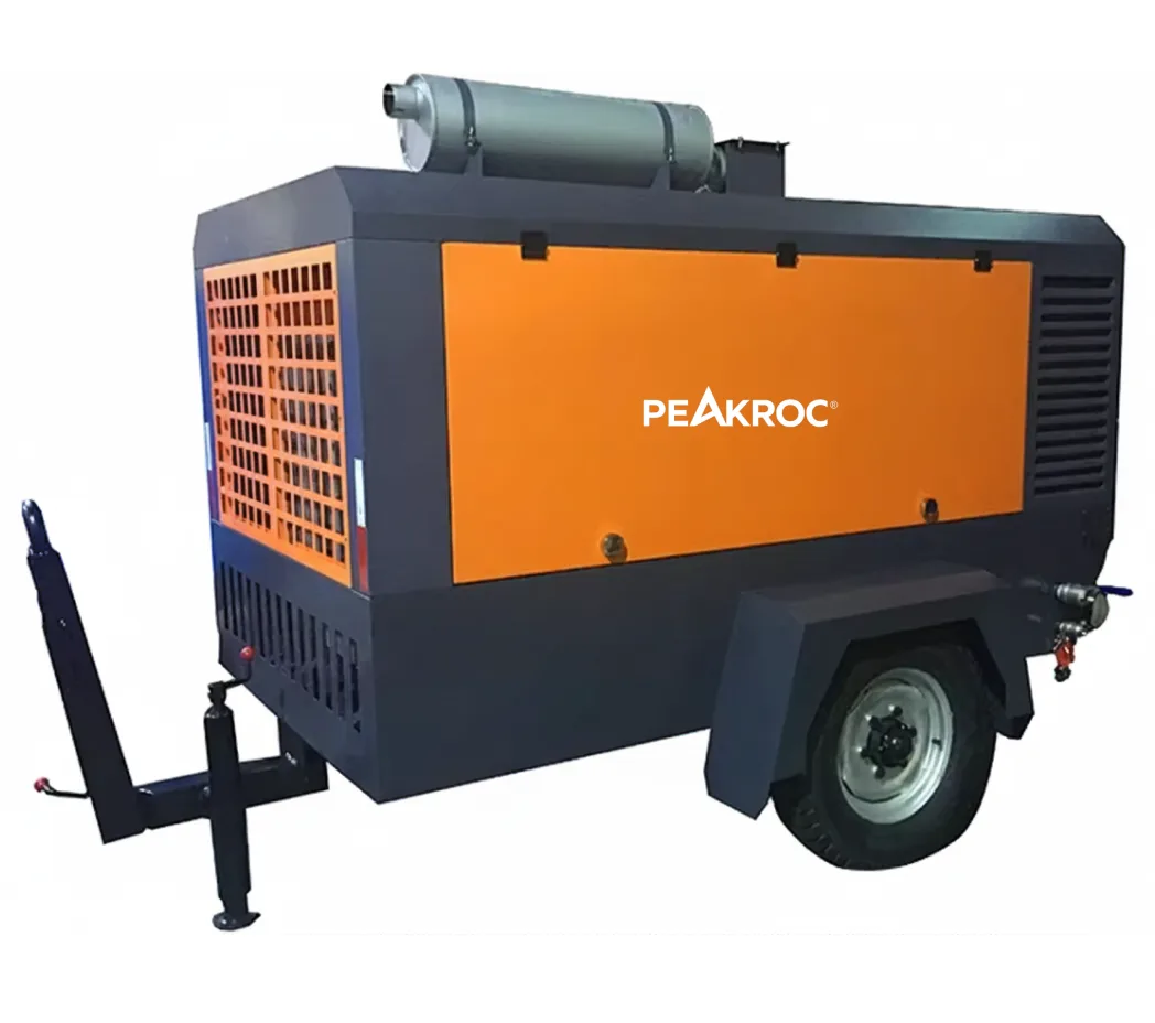 17 m³/min 8 bar Portable Diesel Air Compressor for Drilling Mining Sandblasting