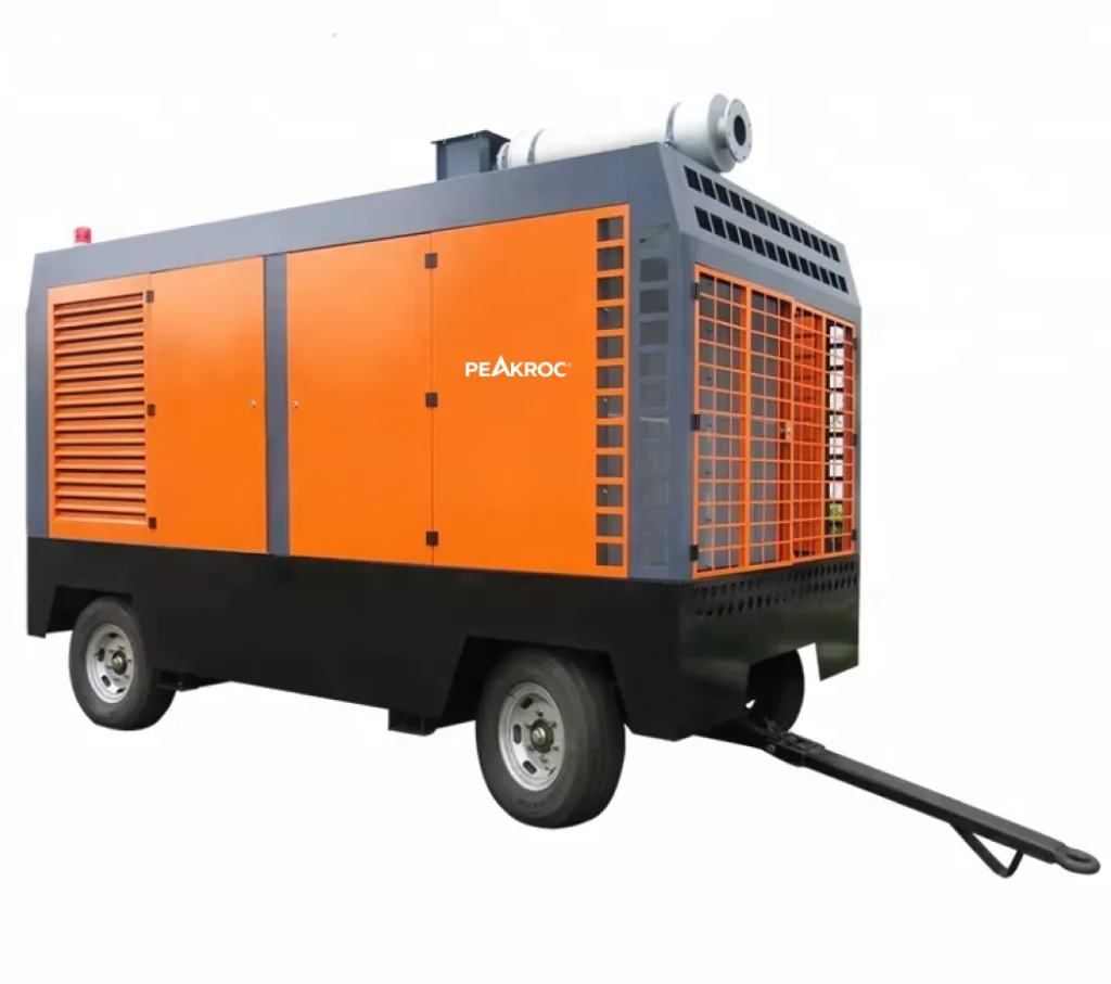 20 m³/min 13 bar Portable Diesel Air Compressor for Mining & Borehole Drilling