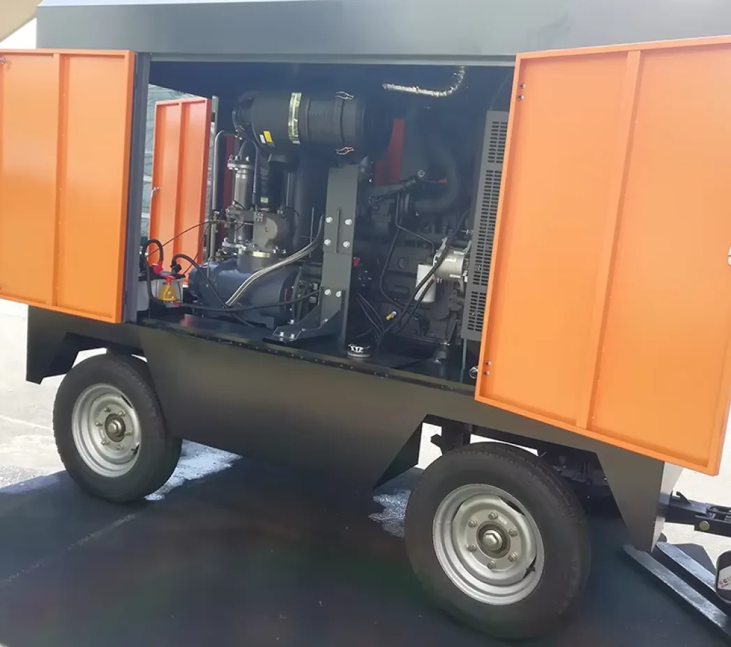 22 m³/min 14 bar Portable Diesel Air Compressor for Drilling & Quarrying