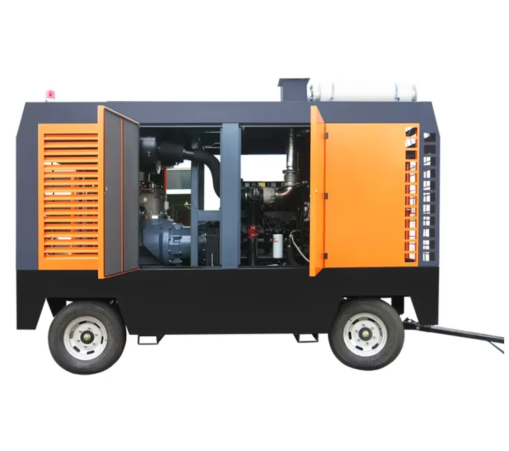 22 m³/min 14 bar Portable Diesel Air Compressor for Drilling & Quarrying