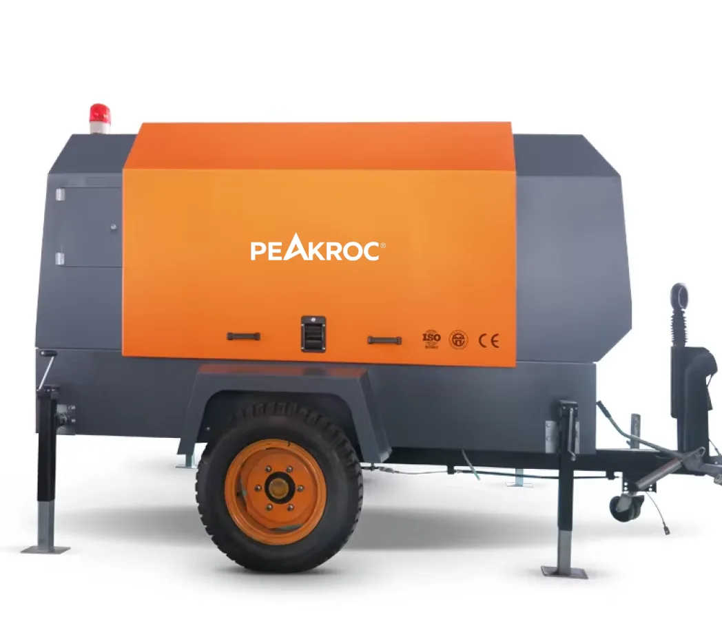 25 m³/min 8 bar Portable Diesel Air Compressor for Drilling & Sandblasting
