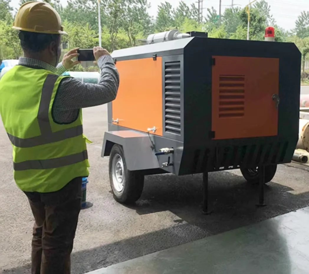 27 m³/min 10 bar Portable Diesel Air Compressor for Heavy Duty Applications