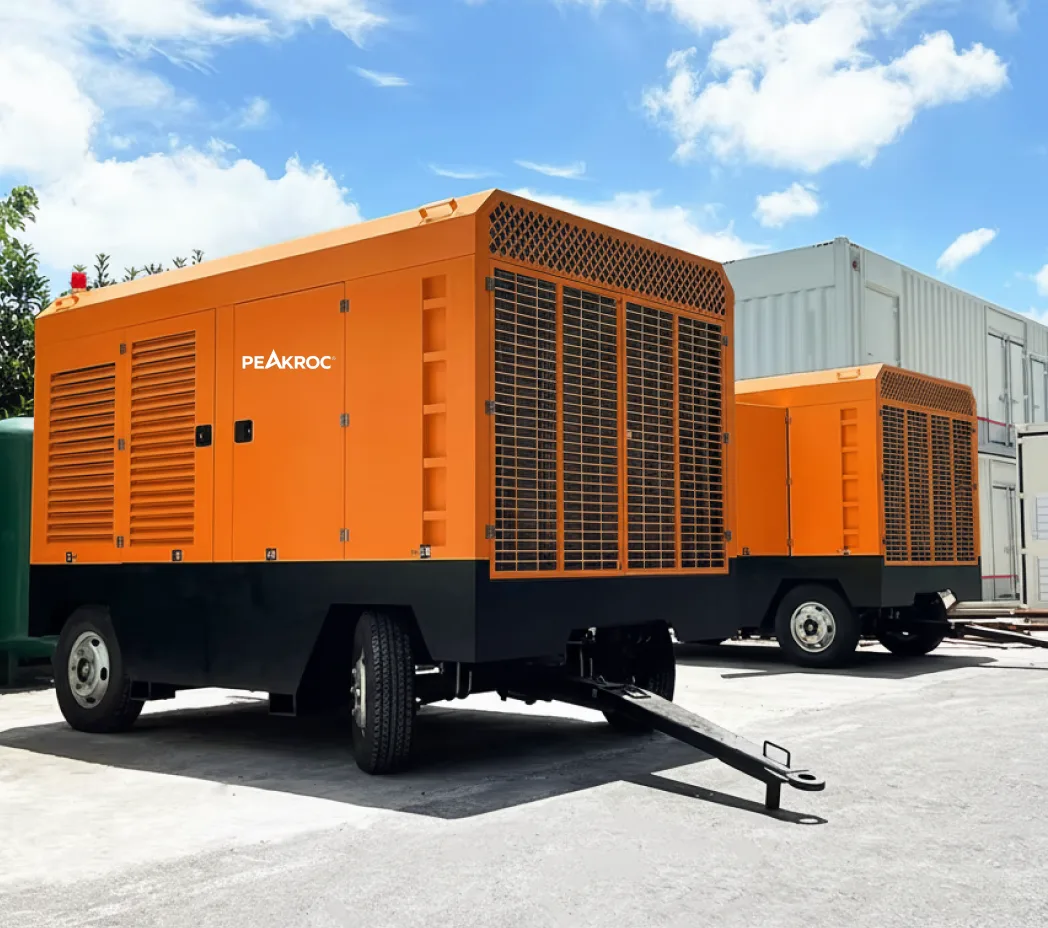 34 m³/min 25 bar Portable Diesel Air Compressor for Deep Drilling and High-Pressure Applications