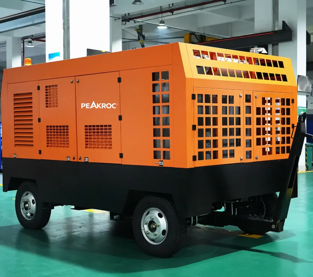 45 m³/min 10 bar Portable Diesel Air Compressor for Mining Tunneling