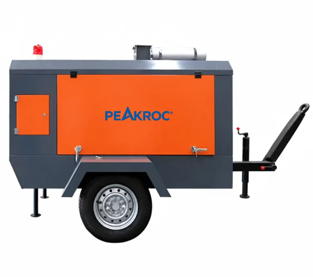 7 m³/min 10 bar Portable Diesel Air Compressor for Mining & Drilling