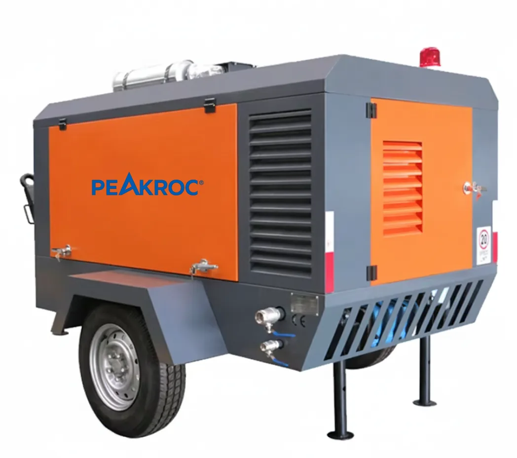 7 m³/min 10 bar Portable Diesel Air Compressor for Mining & Drilling