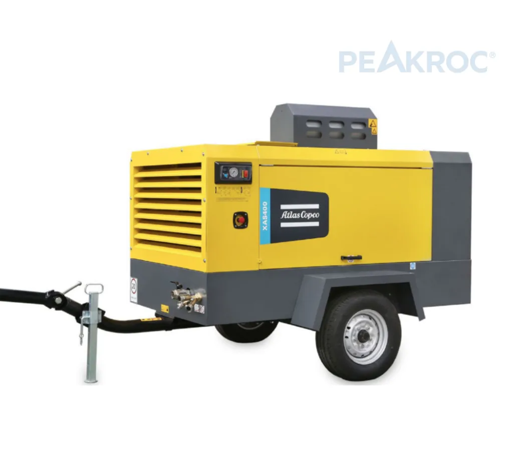 Atlas Copco XAS 400 – 11.6 m³/min 7 bar Portable Air Compressor for Drilling & Mining