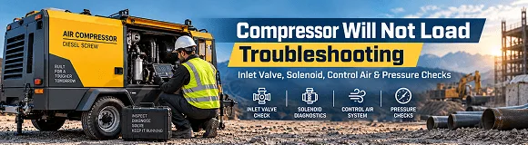 9.11-Compressor Will Not Load Troubleshooting for Portable Diesel Screw Air Compressors