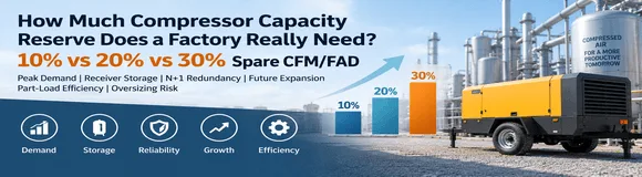 9.4-How Much Compressor Capacity Reserve 10%, 20% or 30% Spare CFM Guide