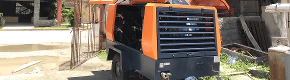 9.9-Portable Air Compressor for Concrete Breaking and Demolition
